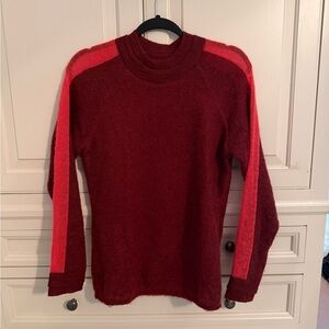 Marie Oliver Maroon and Pink Sweater small